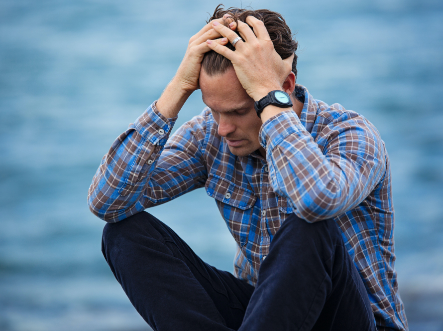 man feeling bad